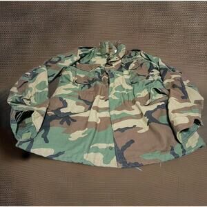 Alpha Industries 1983 Cold Weather Field Jacket Military M65 Woodland Camo Med L